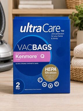 UltraCare Kenmore Q/C Canister HEPA Cloth Bags 2 PK